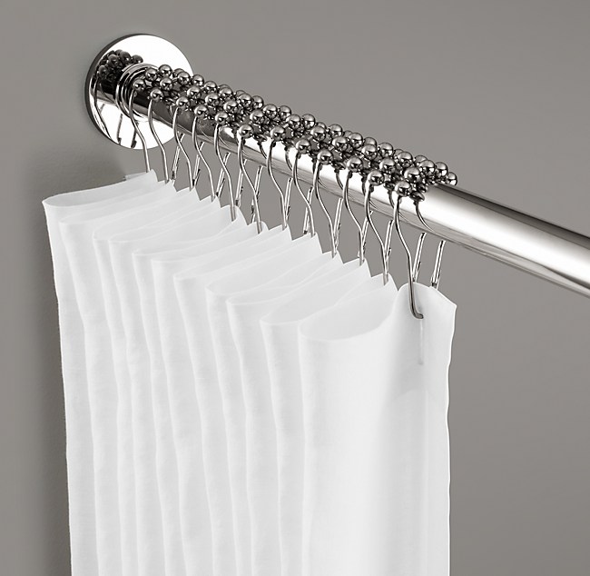 Contemporary Shower Rod Set, Modern Shower Curtain Rod