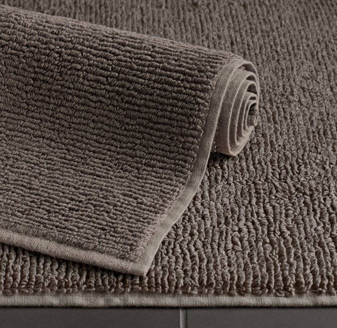 Ribbed Terry Bath Mat