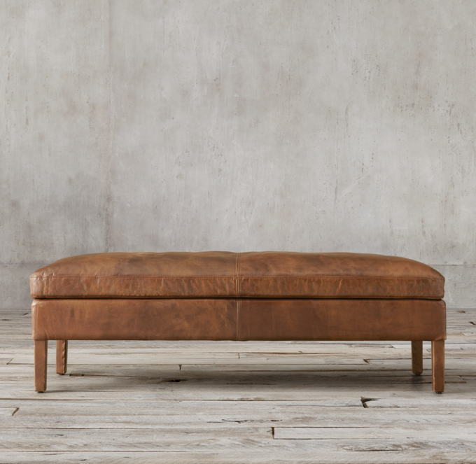 Sorensen Leather Ottoman Bench