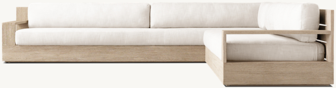 Marbella Teak Right-Arm L-Sectional