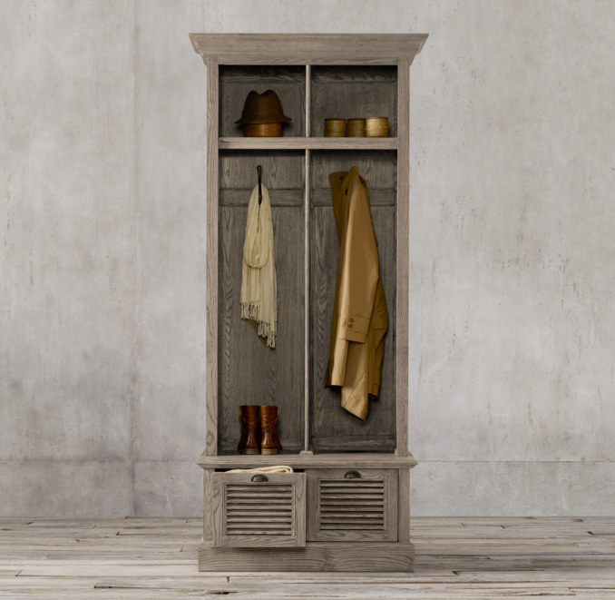Shutter 2-Bin Entry Locker | RH