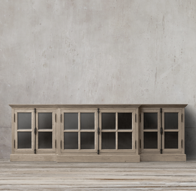 French Casement 100" Media Console