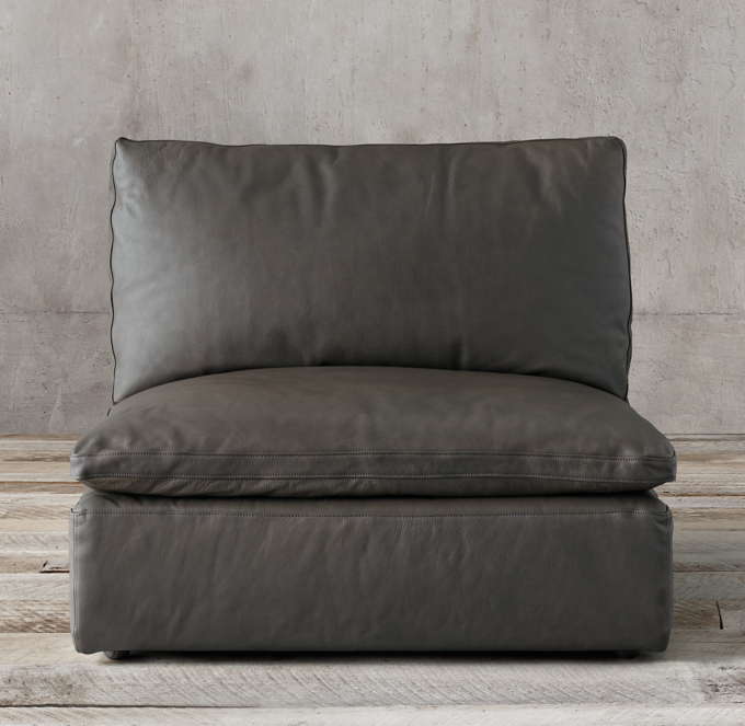 Cloud Modular Leather Armless Chair