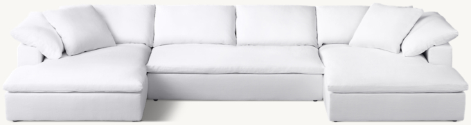 Cloud Customizable Bench-Seat Sectional