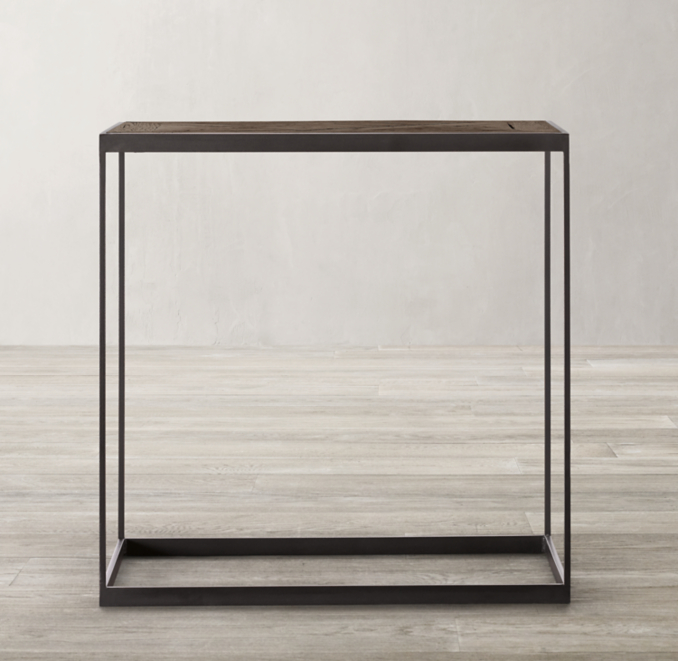 Reclaimed Russian Oak Parquet Side Table