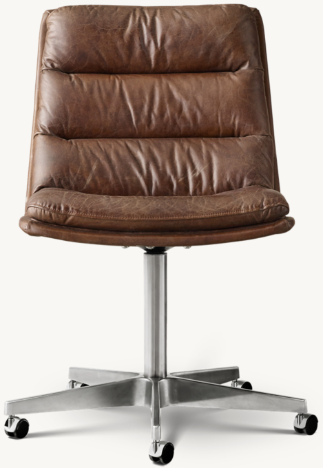 Restoration hardware deals leather office chair