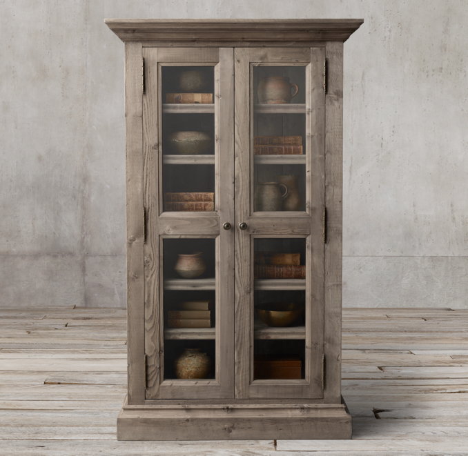 Salvaged Wood Glass DoubleDoor