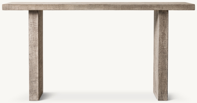 Reclaimed Oak Plank Console Table