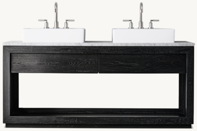 Reclaimed Oak Double Washstand