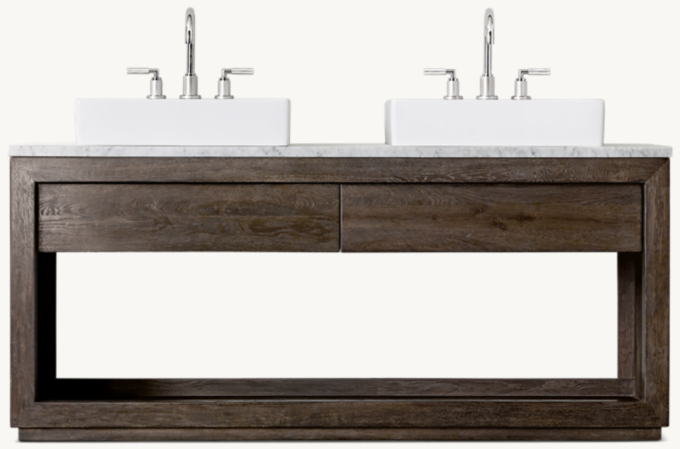 Reclaimed Oak Double Washstand
