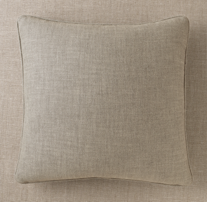 Textured Linen Weave Outdoor Pillow Cover