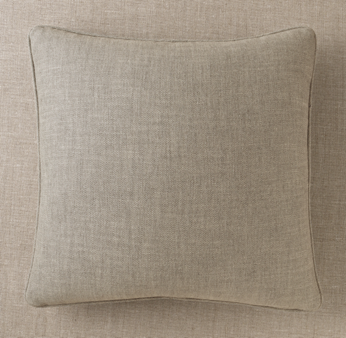 Textured Linen Weave Outdoor Pillow Cover