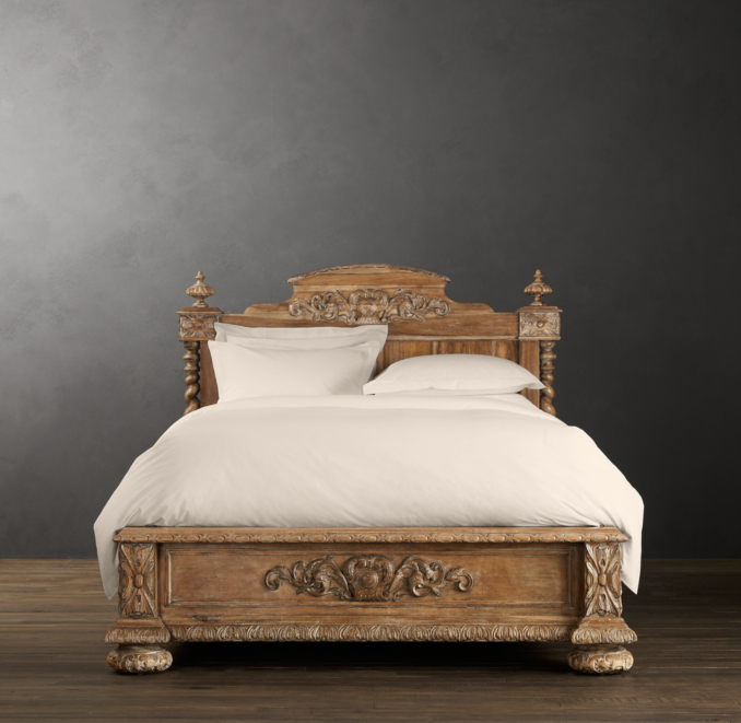 French Empire Panel Bed