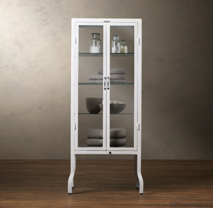 Pharmacy Large Bath Cabinet White