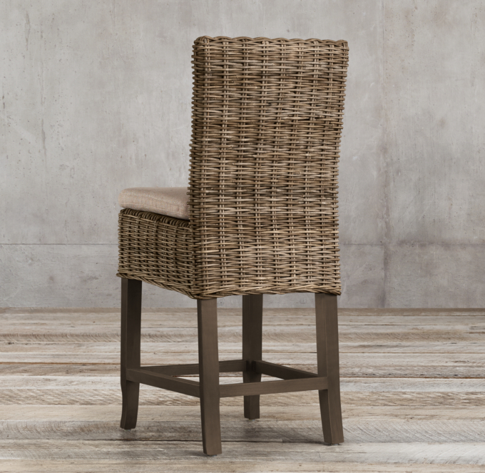 Handwoven Rattan Counter Stool RH
