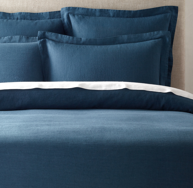 Stonewashed Belgian Flax Linen Duvet Cover