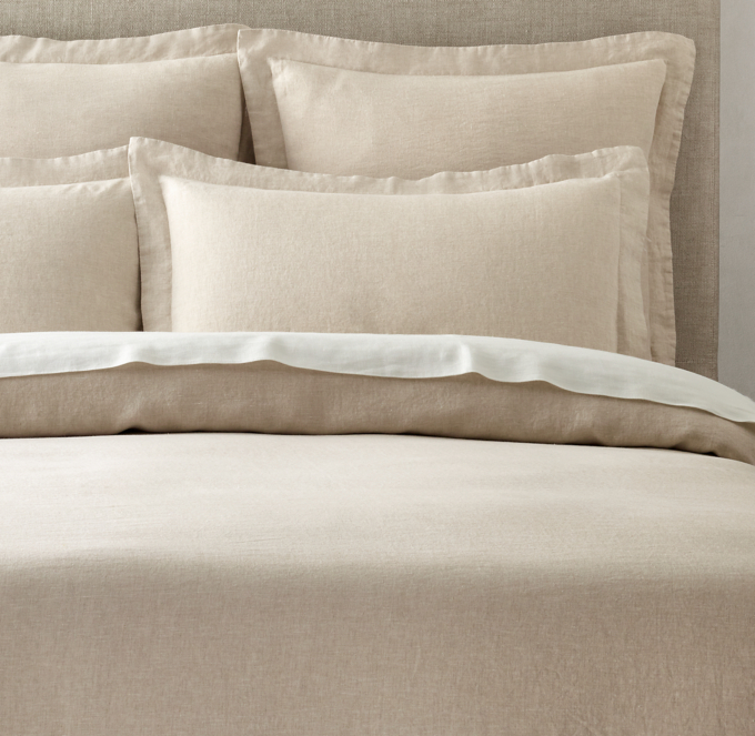 Stonewashed Belgian Linen Duvet Cover