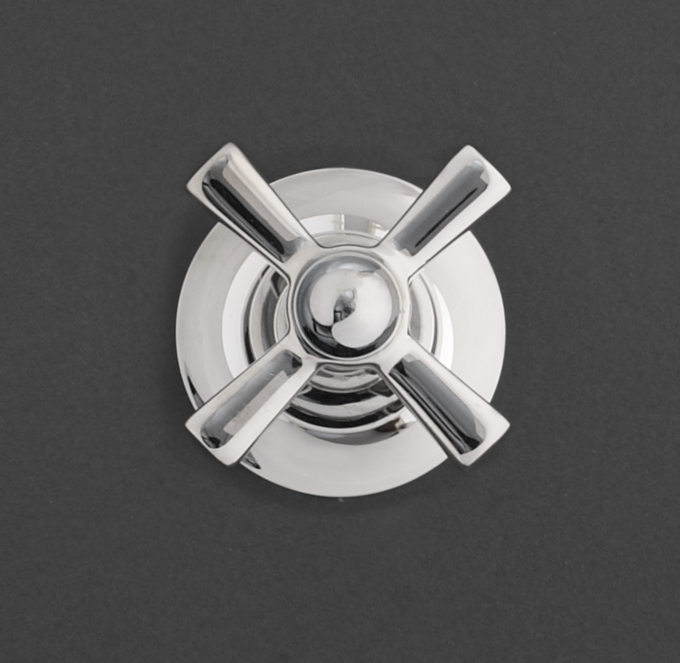 Grafton Cross-Handle Flow Control Valve & Trim Set for Thermostatic Systems