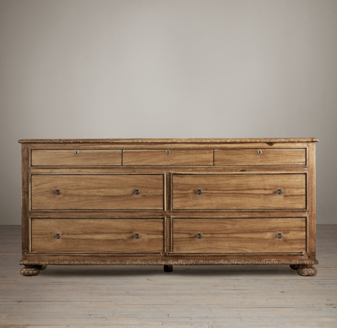 French Empire 7Drawer Dresser