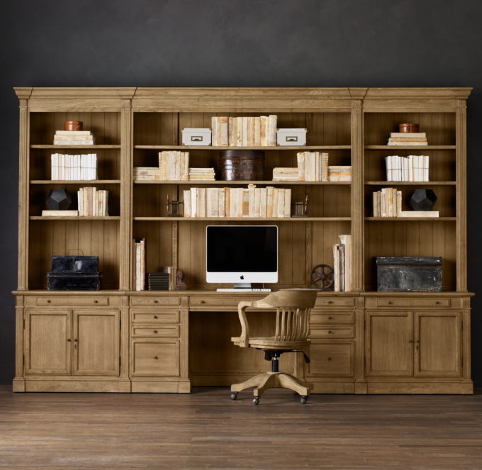 Library Desk Wall System