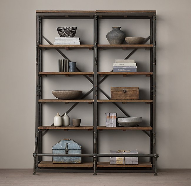 French Library Double Shelving, Bookcase Shelving Hardware
