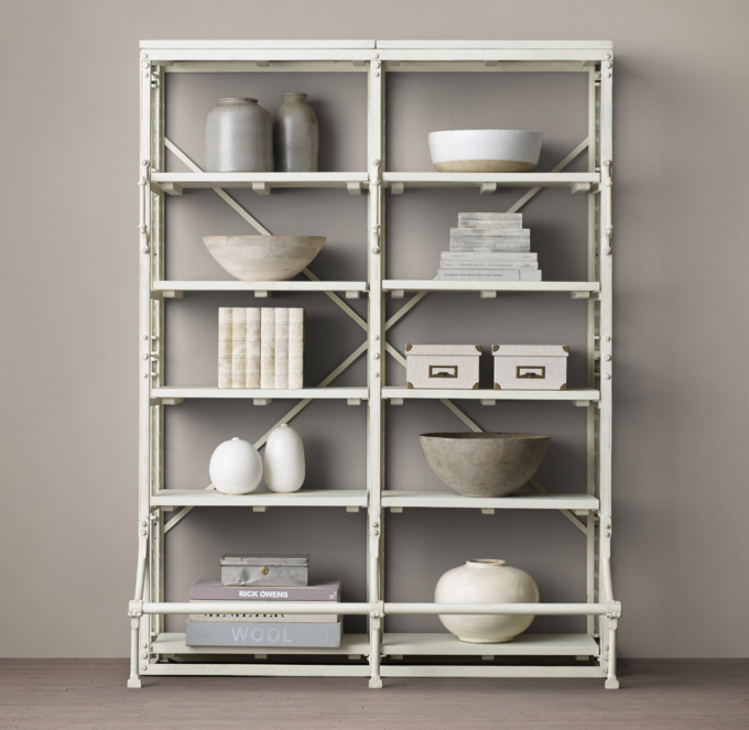 French Library Double Shelving