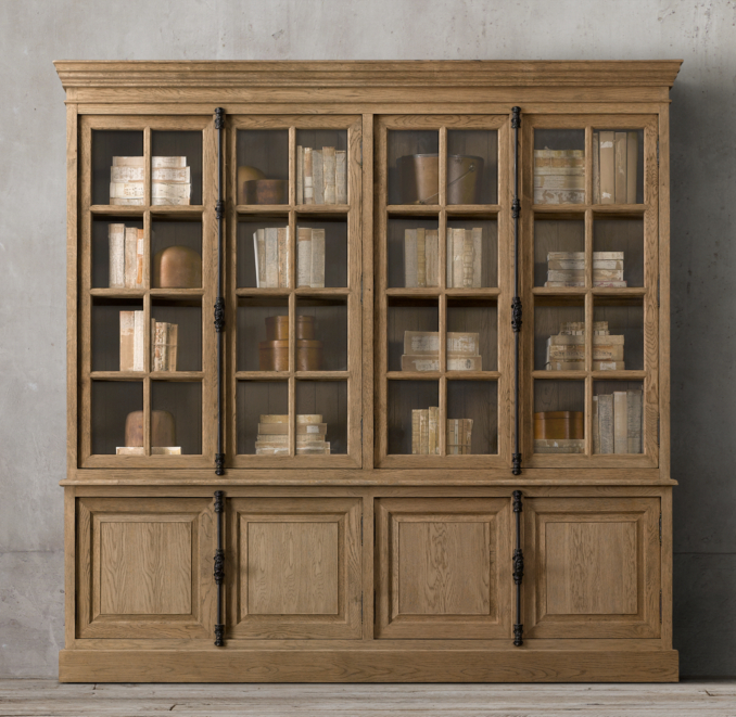 French Casement 4Door Sideboard & Hutch