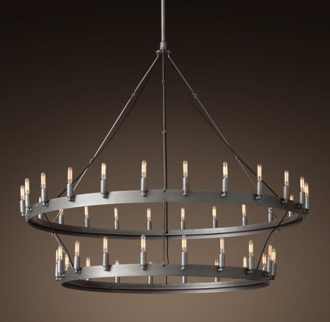 Camino Vintage Filament 2-Tier Chandelier 50