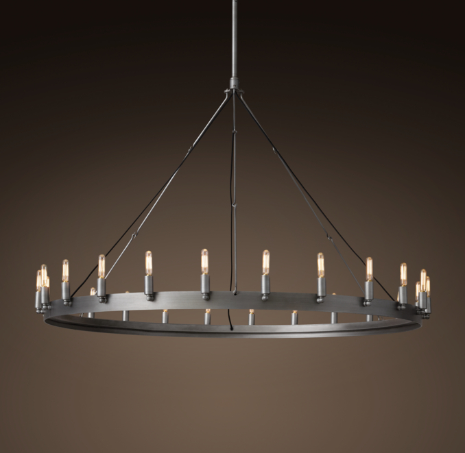 Camino Vintage Filament Round Chandelier 50"