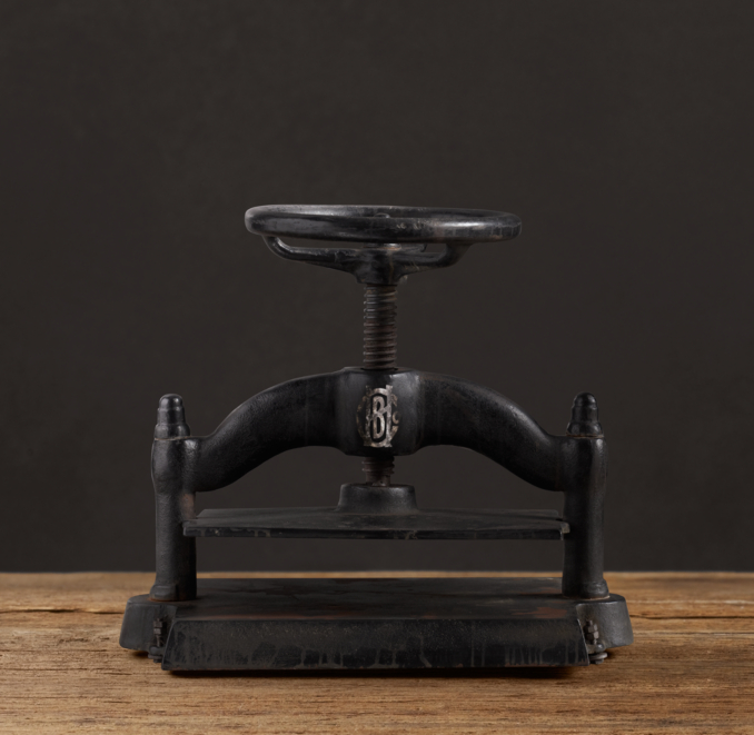 Cast Iron Book Press