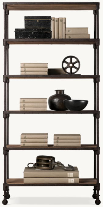 Front view of Dutch Industrial Single Shelving 
