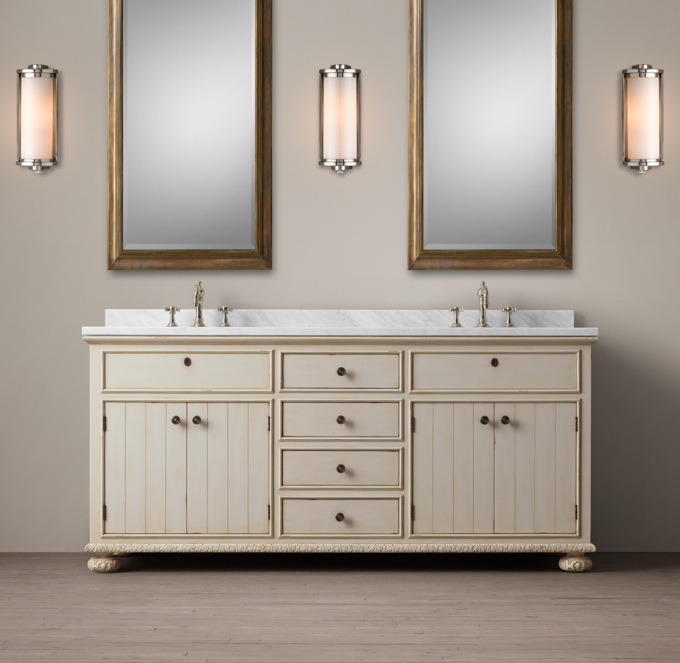 French Empire Double Vanity