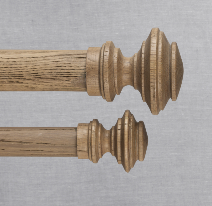Estate Weathered Oak Newel Finials (Set of 2) Weathered Oak