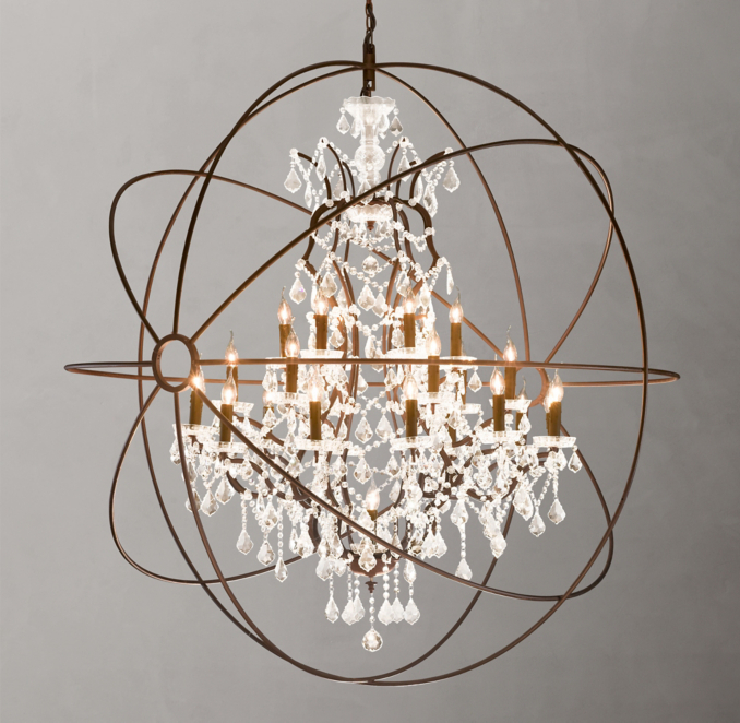 Foucault's Orb Crystal Chandelier 60