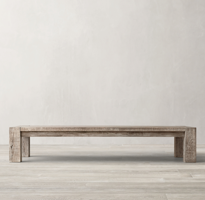 Reclaimed Russian Oak Parsons Coffee Table