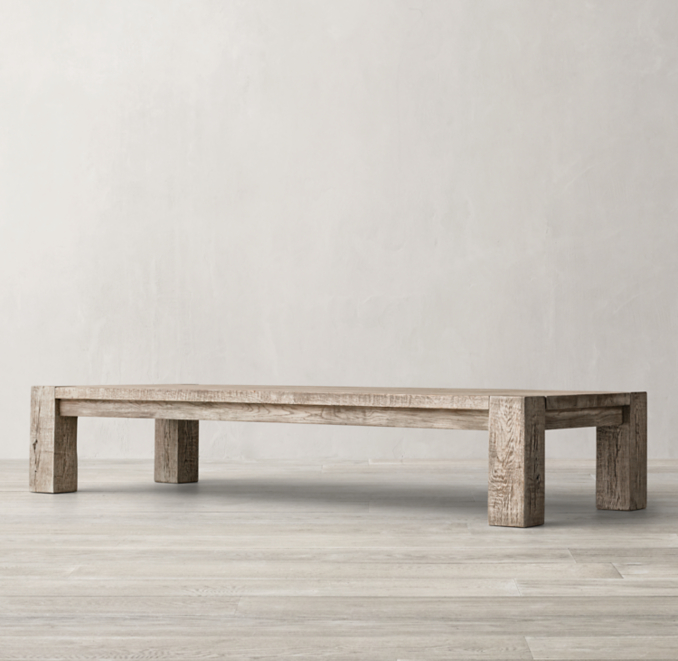 Reclaimed Russian Oak Parsons Coffee Table