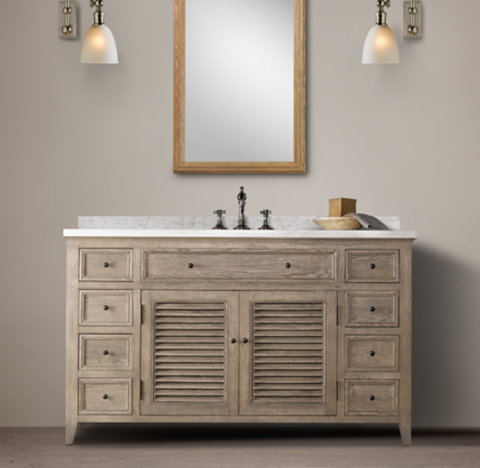 Shutter Bath Collection Aged Oak Rh
