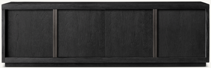 Front view of Bezier 4-Door Media Console 