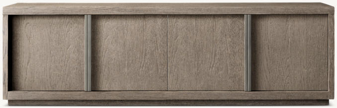 Bezier Panel 4Door Media Console