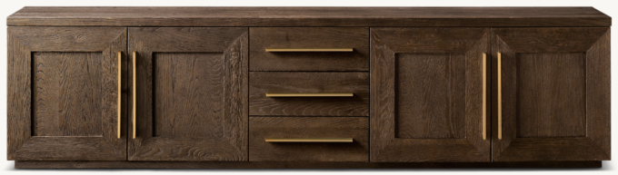 Machinto 4-door Media Console With Drawers