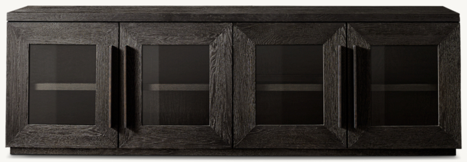 Machinto Glass 4-door Media Console