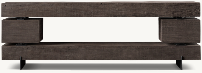 Front view of Monterey Open Media Console 