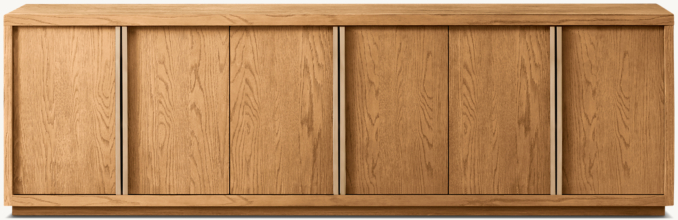 Front view of Bezier 6-Door Sideboard 