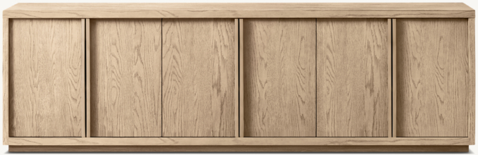 Front view of Bezier 6-Door Sideboard 