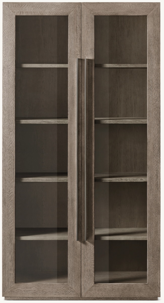 Machinto Glass Double Door Cabinet