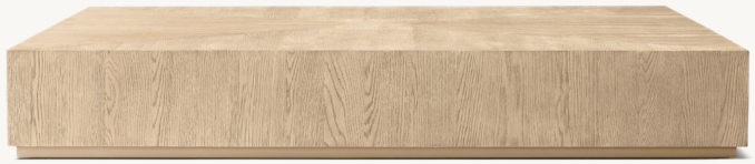 Rectangular table shown in Greige Oak/Champagne.