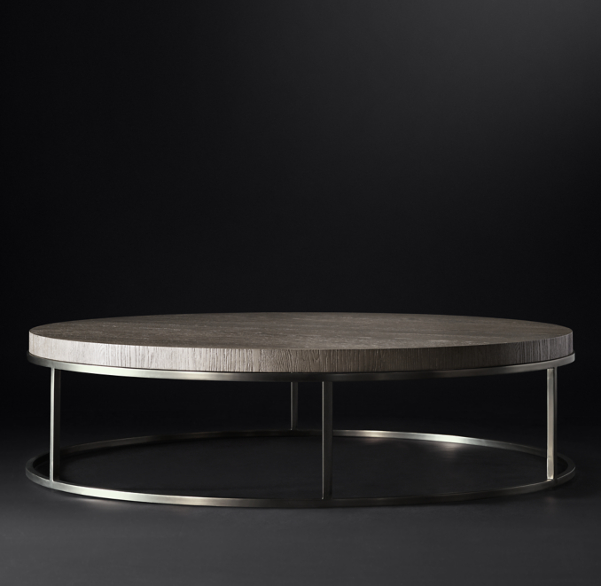 Nicholas Oak Round Coffee Table