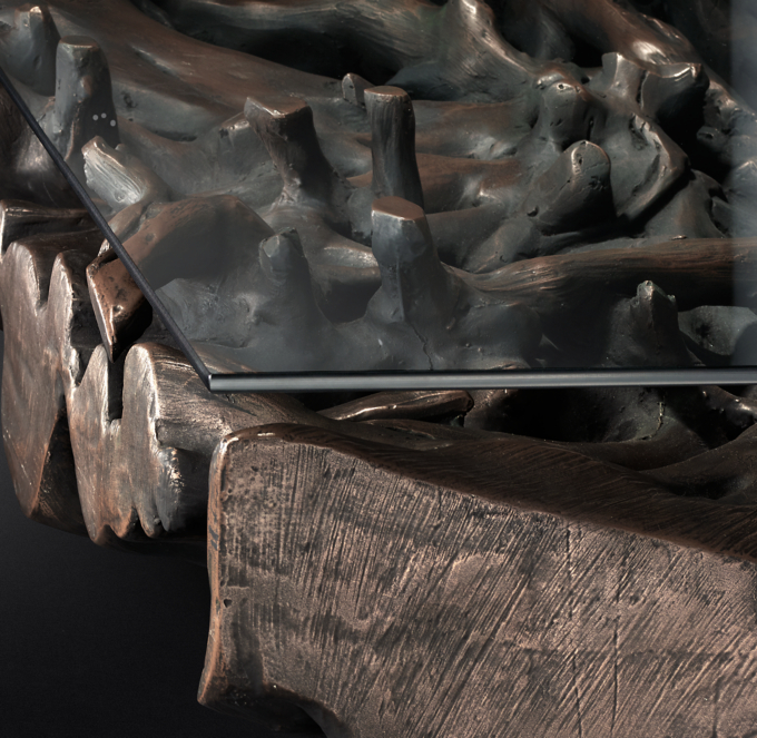 Cast Root Square Coffee Table 48"