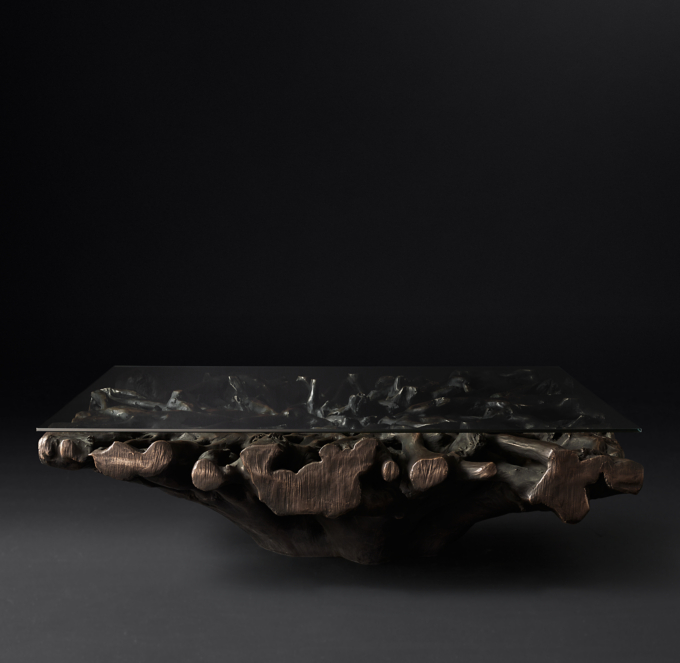 Cast Root Square Coffee Table 60"