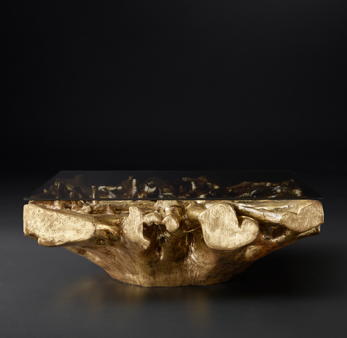 Cast Root Square Coffee Table 48"